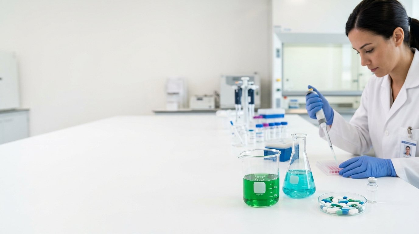Pharmaceutical laboratory and medicine testing